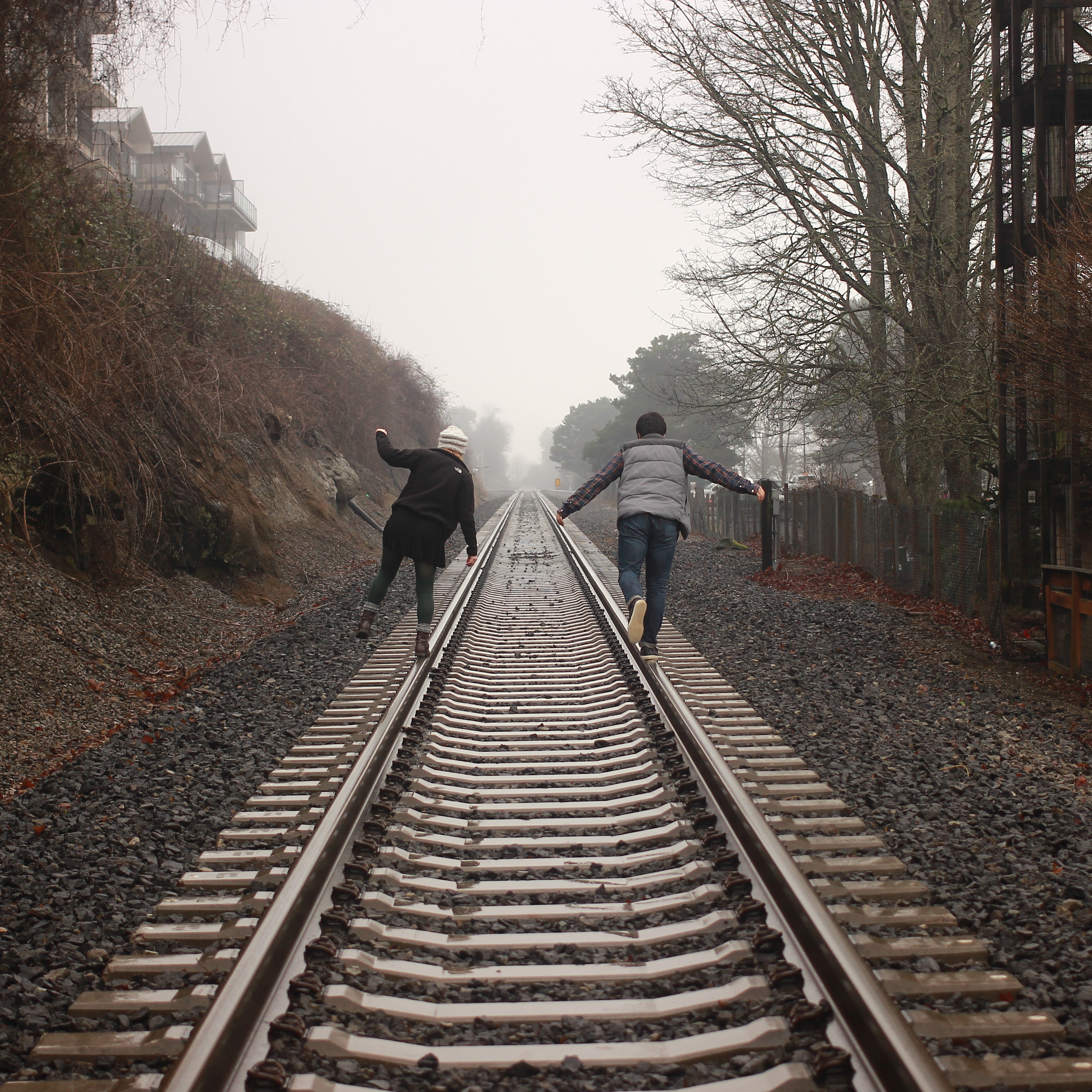 “A Walk On The Train Tracks”